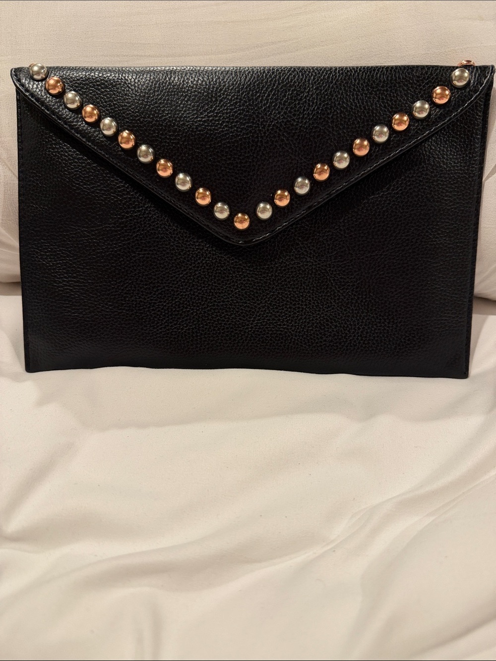 B-Low the Belt Black Vegan Leather Logo Pouch